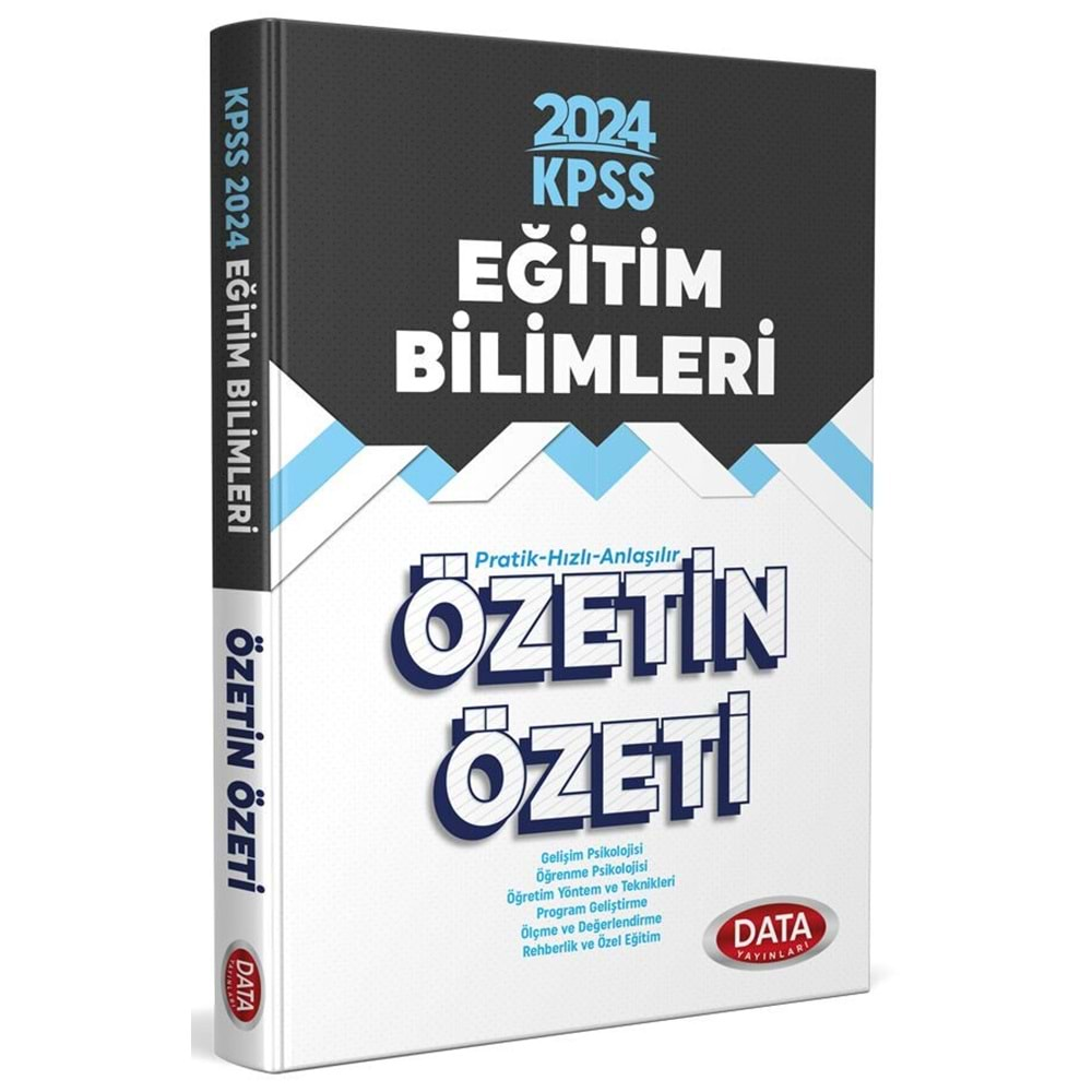 DATA KPSS 2024 EĞİTİM BİLİMLERİ ÖZETİN ÖZETİ