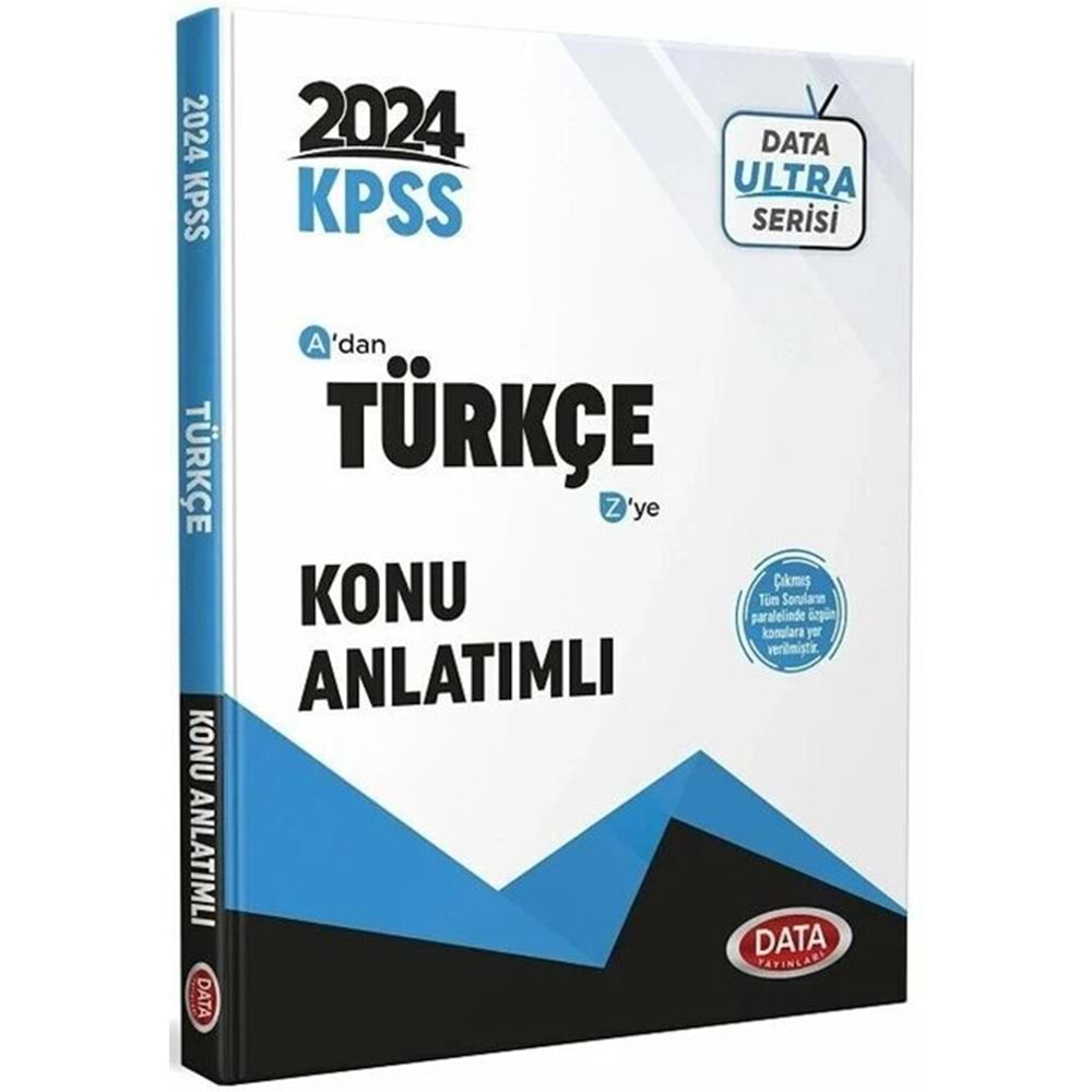 DATA KPSS 2024 ULTRA SERİSİ TÜRKÇE KONU ANLATIMLI