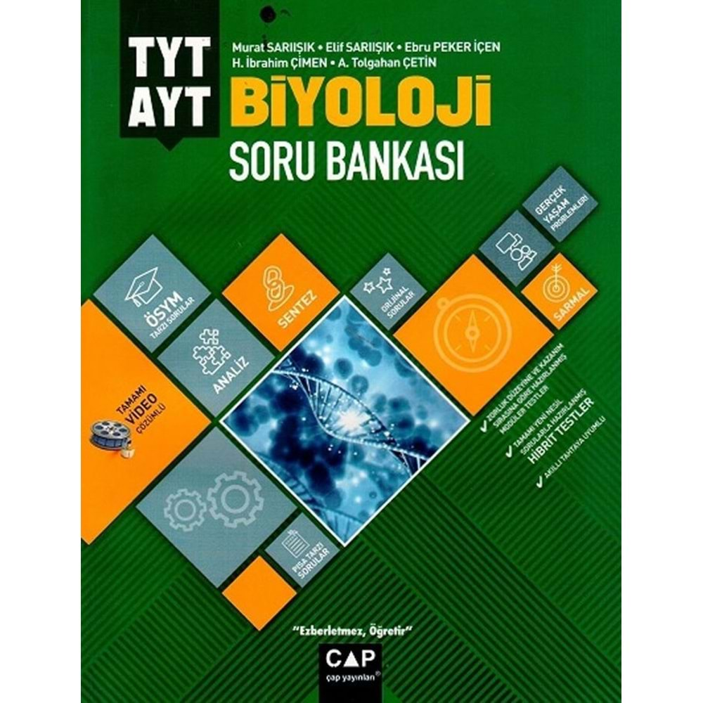 ÇAP TYT AYT BİYOLOJİ SORU BANKASI-2022