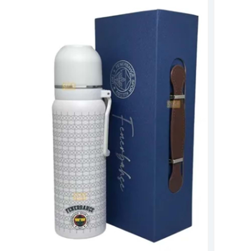 TİMON FENERBAHÇE 650 ML BARDAKLI KAPAK ÇELİK TERMOS BEYAZ-587190