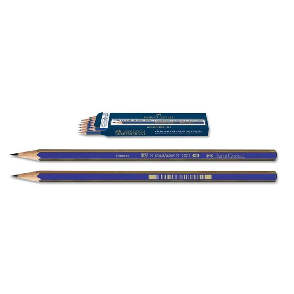 FABER CASTELL GOLDFABER 1221 DERECELİ KURŞUN KALEM 2H