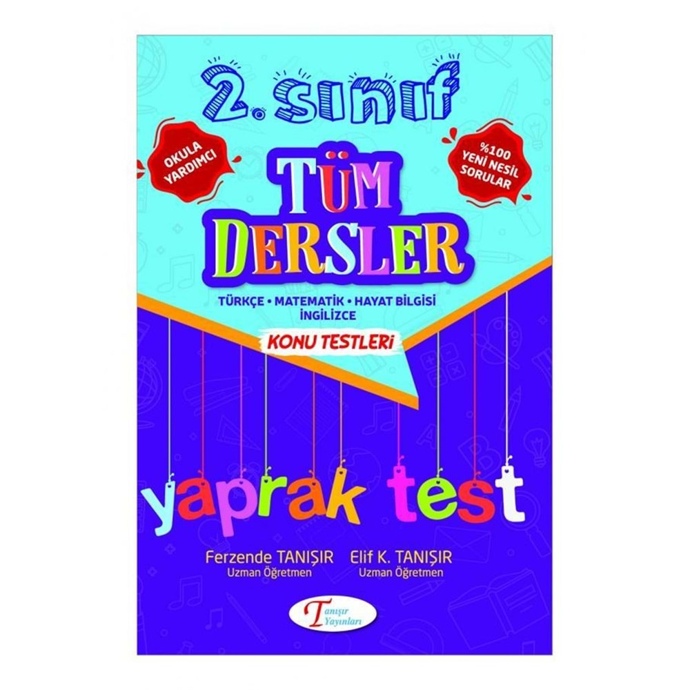 TANIŞIR 2.SINIF TÜM DERSLER YAPRAK TEST