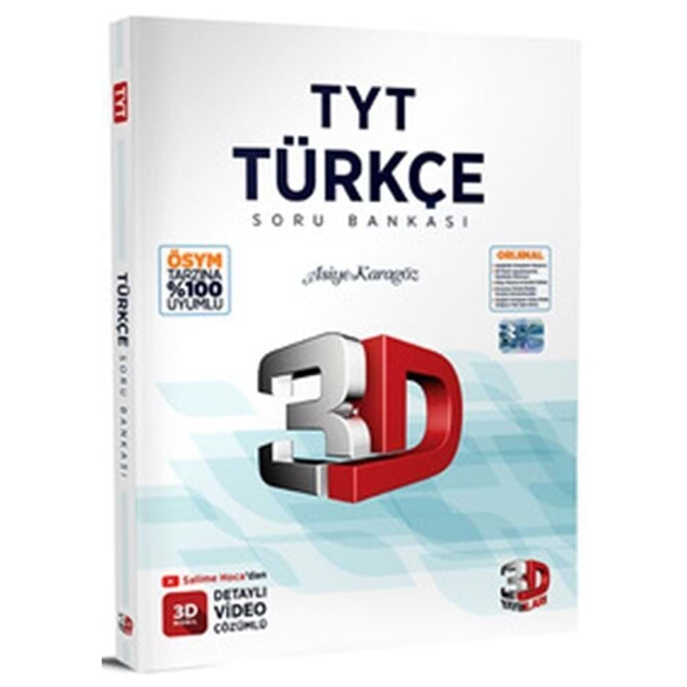 ÇÖZÜM TYT TÜRKÇE SORU BANKASI 3D-2025