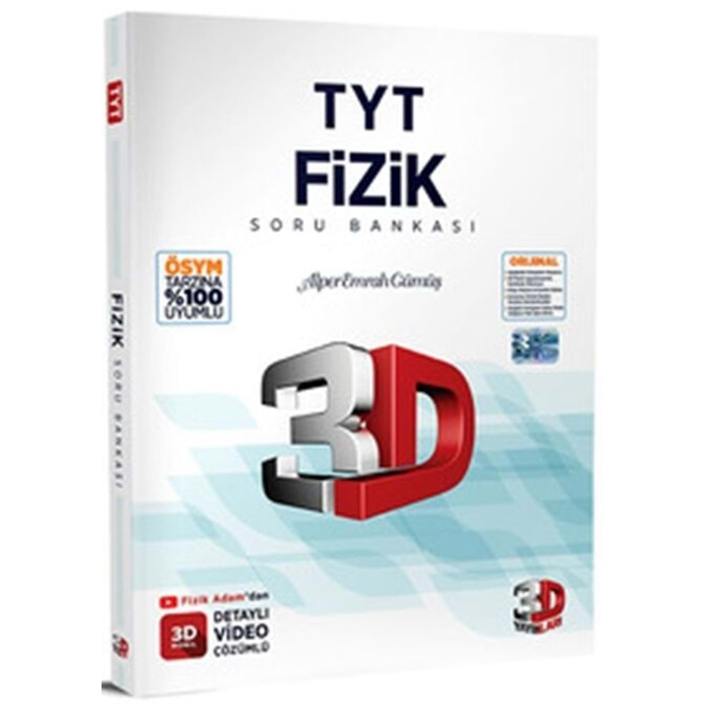 ÇÖZÜM TYT FİZİK SORU BANKASI 3D-2025