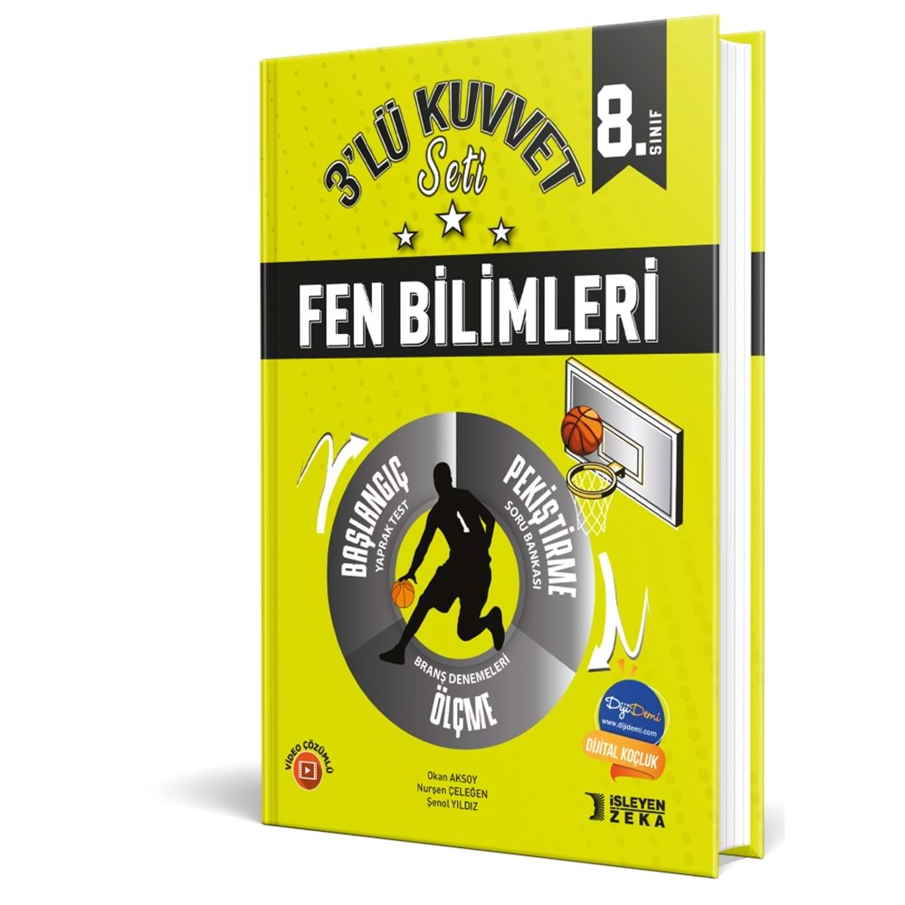 İŞLEYEN ZEKA 8.SINIF FEN BİLİMLERİ 3 LÜ KUVVET SETİ-2024