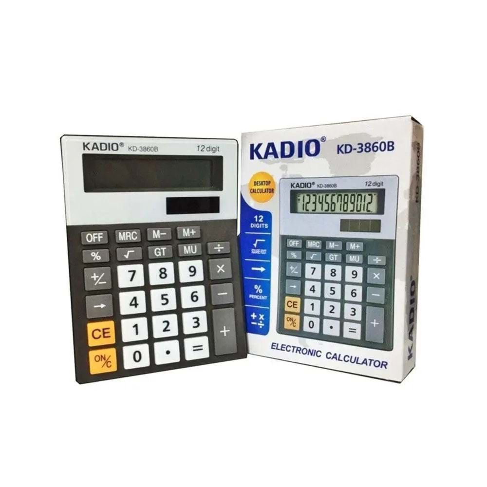 KADIO 12 HANE HESAP MAKİNASI-KD-3860B