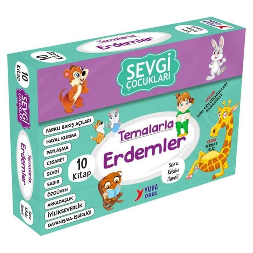 YUVA SEVGİ ÇOCUKLARI TEMALARLA ERDEMLER 2-3.SINIF 10 KİTAP TAKIM