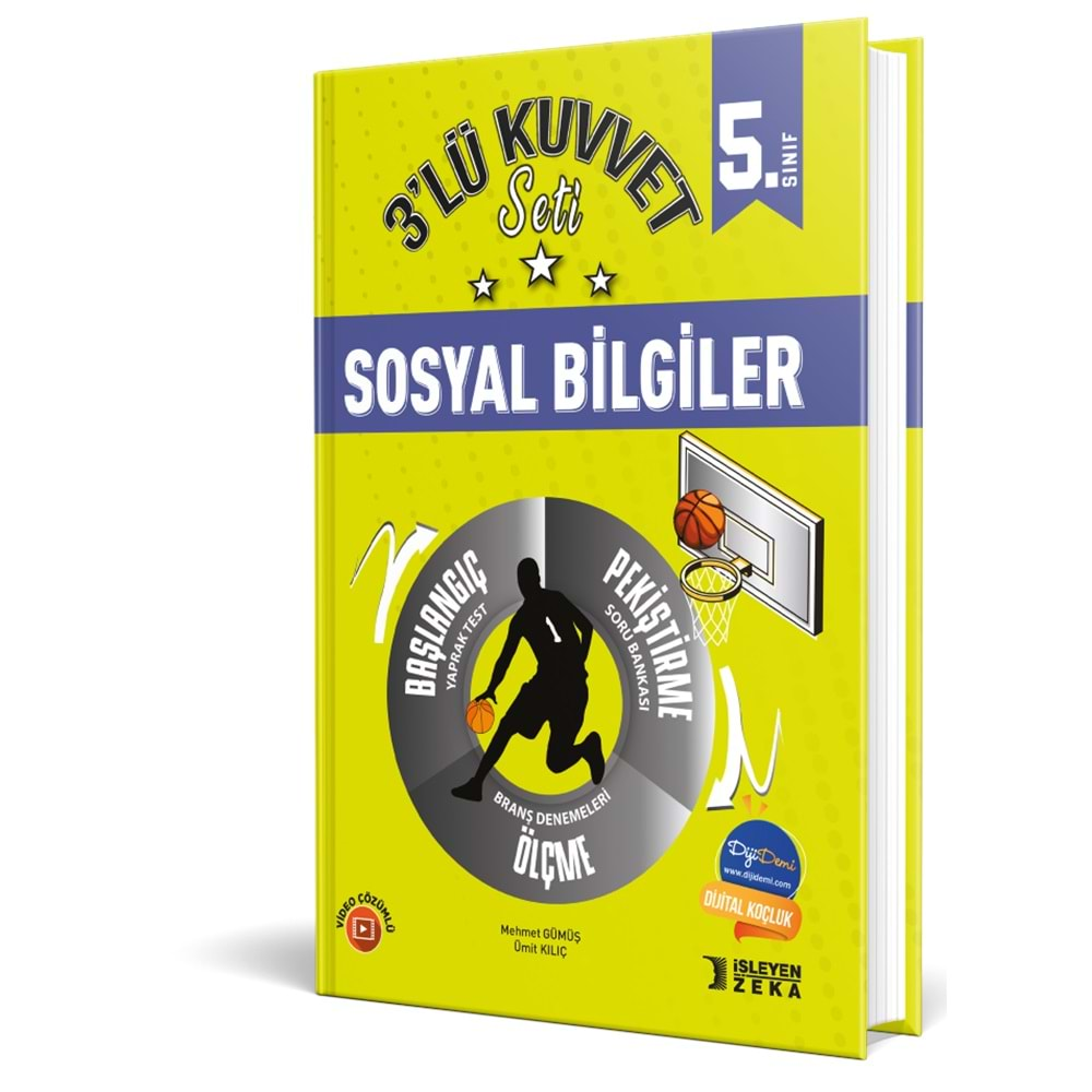 İŞLEYEN ZEKA 5.SINIF SOSYAL BİLGİLER 3 LÜ KUVVET SETİ-2023