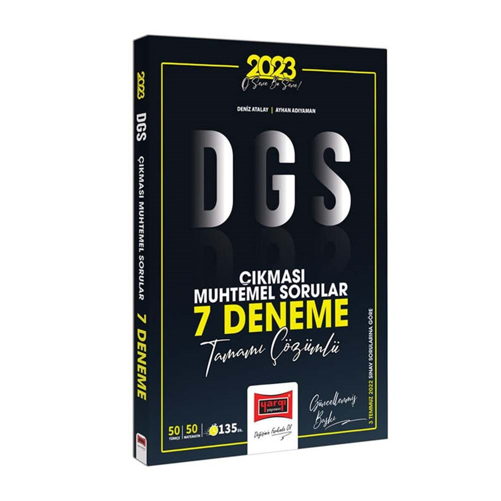 YARGI DGS 2023 ÇIKMASI MUHTEMEL SORULAR TAMAMI ÇÖZÜMLÜ 7 DENEME