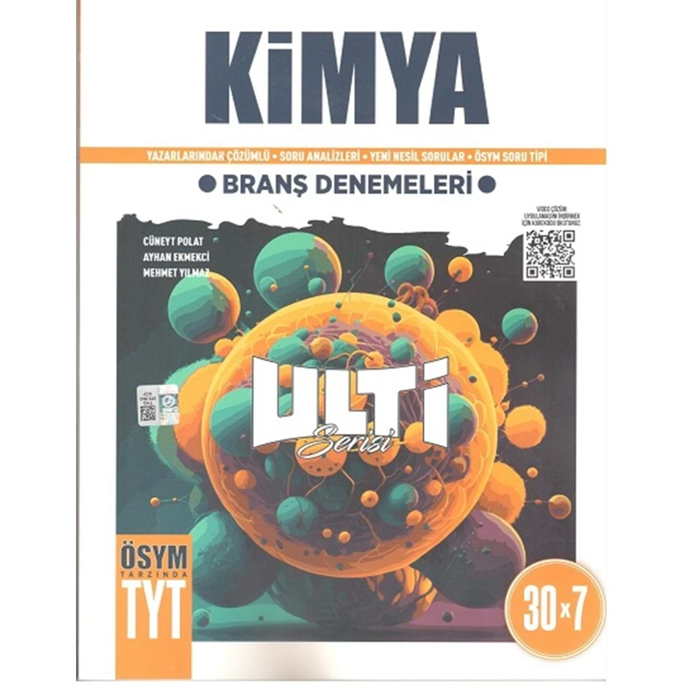 BES TYT KİMYA ULTİ SERİSİ 30*7 BRANŞ DENEMELERİ-2024