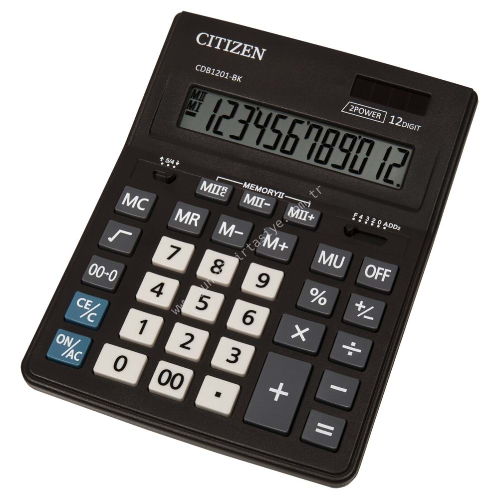 CITIZEN CDB-1201 BÜYÜK BOY 12 HANE HESAP MAKİNASI