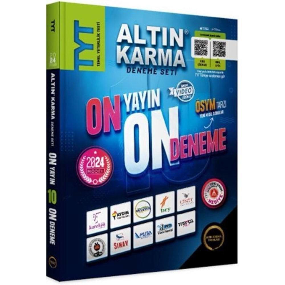 ALTIN KARMA TYT 10 YAYIN 10 DENEME SETİ-2024