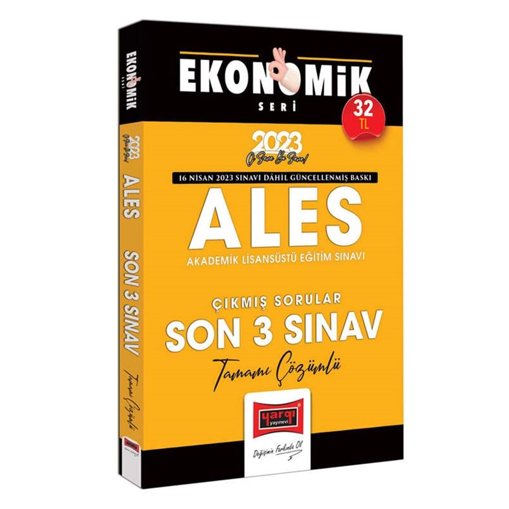 YARGI ALES 2023 EKONOMİK SERİ TAMAMI ÇÖZÜMLÜ SON 3 YIL ÇIKMIŞ SORULAR