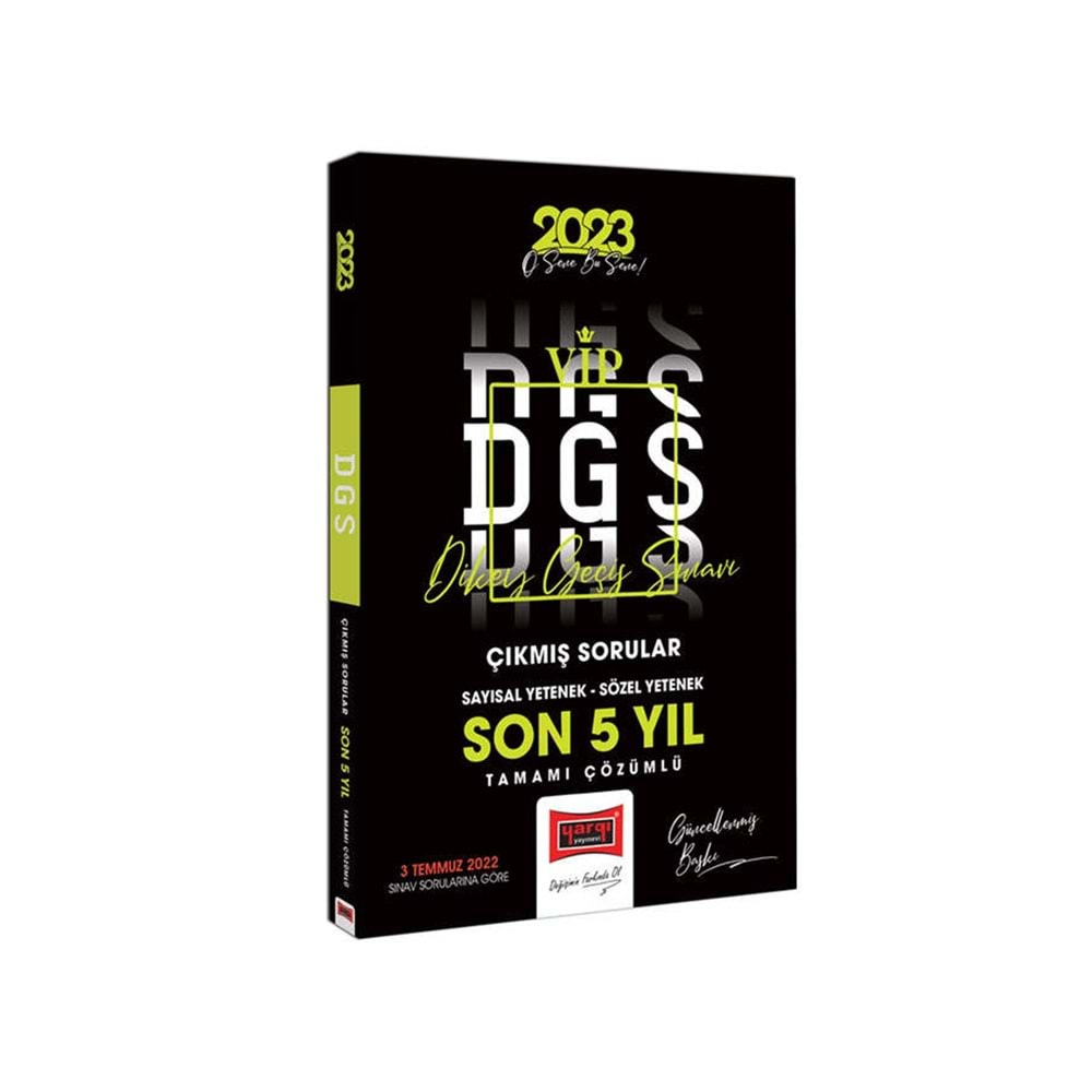 YARGI DGS 2023 SON 5 YIL TAMAMI ÇÖZÜMLÜ ÇIKMIŞ SORULAR