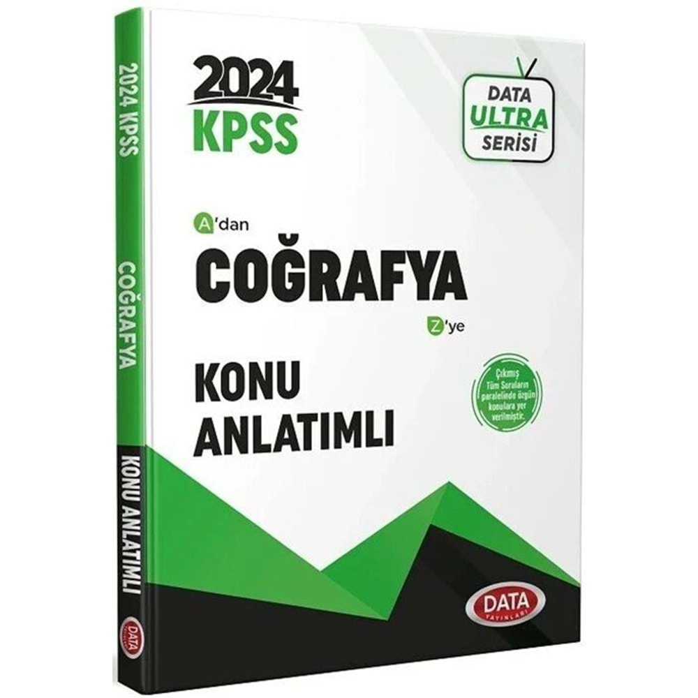 DATA KPSS 2024 ULTRA SERİSİ COĞRAFYA KONU ANLATIMLI