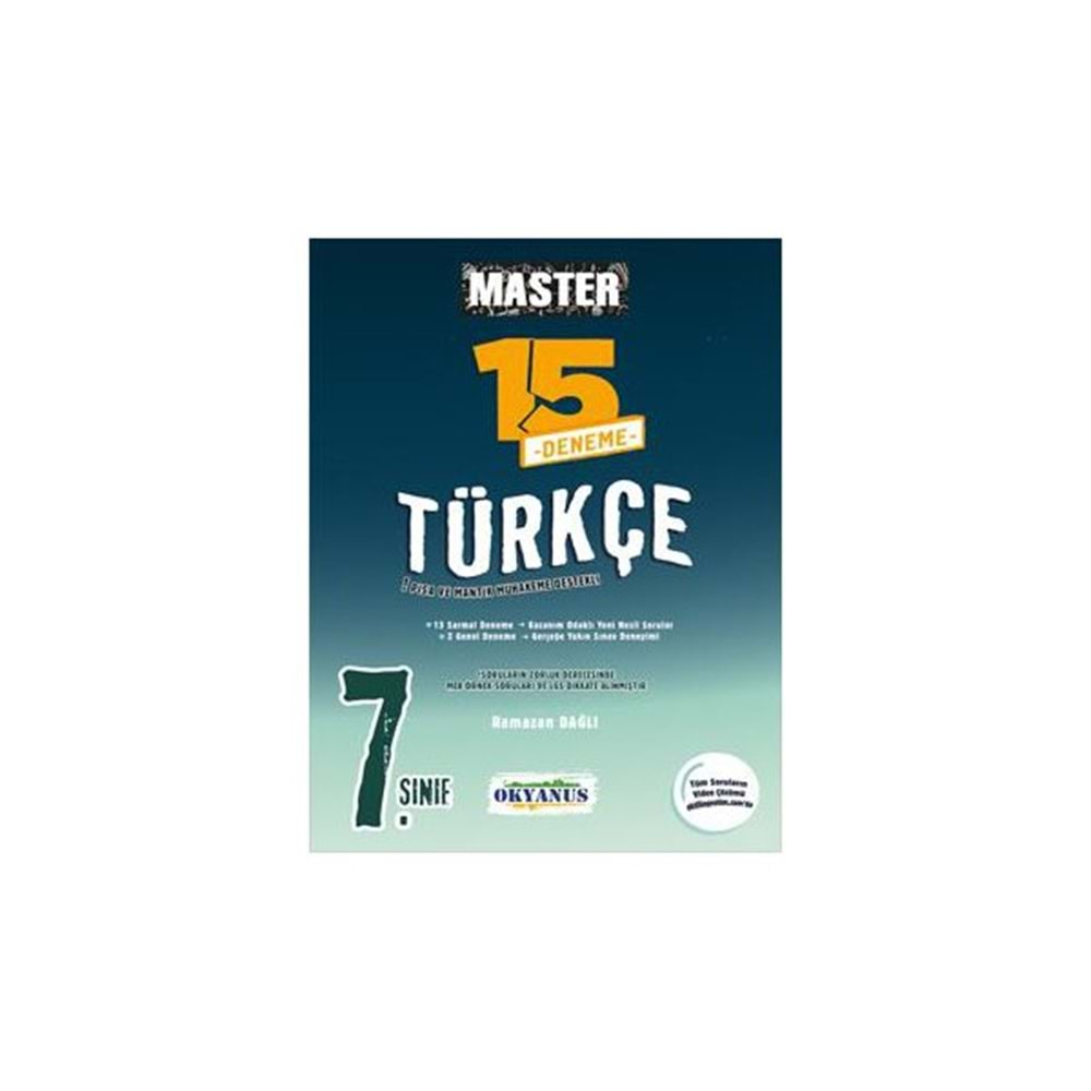 OKYANUS 7.SINIF MASTER 15 TÜRKÇE DENEMESİ