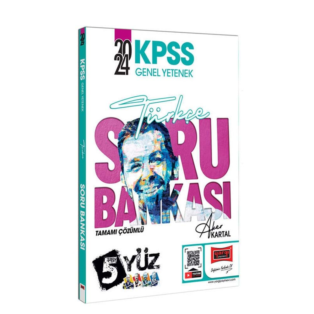 YARGI 2024 KPSS 5YÜZ TÜRKÇE TAMAMI ÇÖZÜMLÜ SORU BANKASI