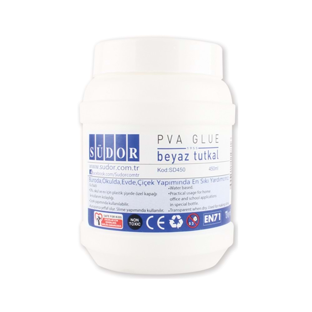 SÜDOR BEYAZ TUTKAL 450 ML-SD450