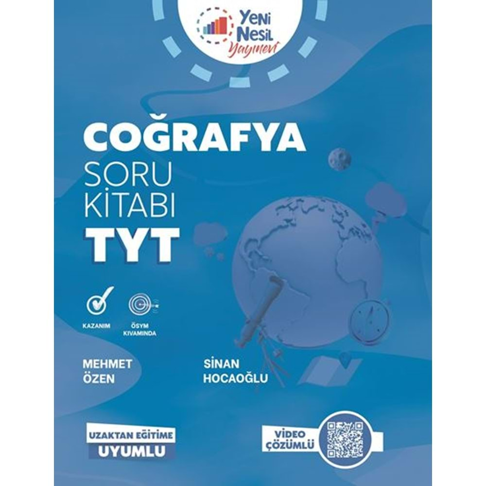 YENİ NESİL TYT COĞRAFYA SORU KİTABI-UZAKTAN EĞİTİME UYUMLU