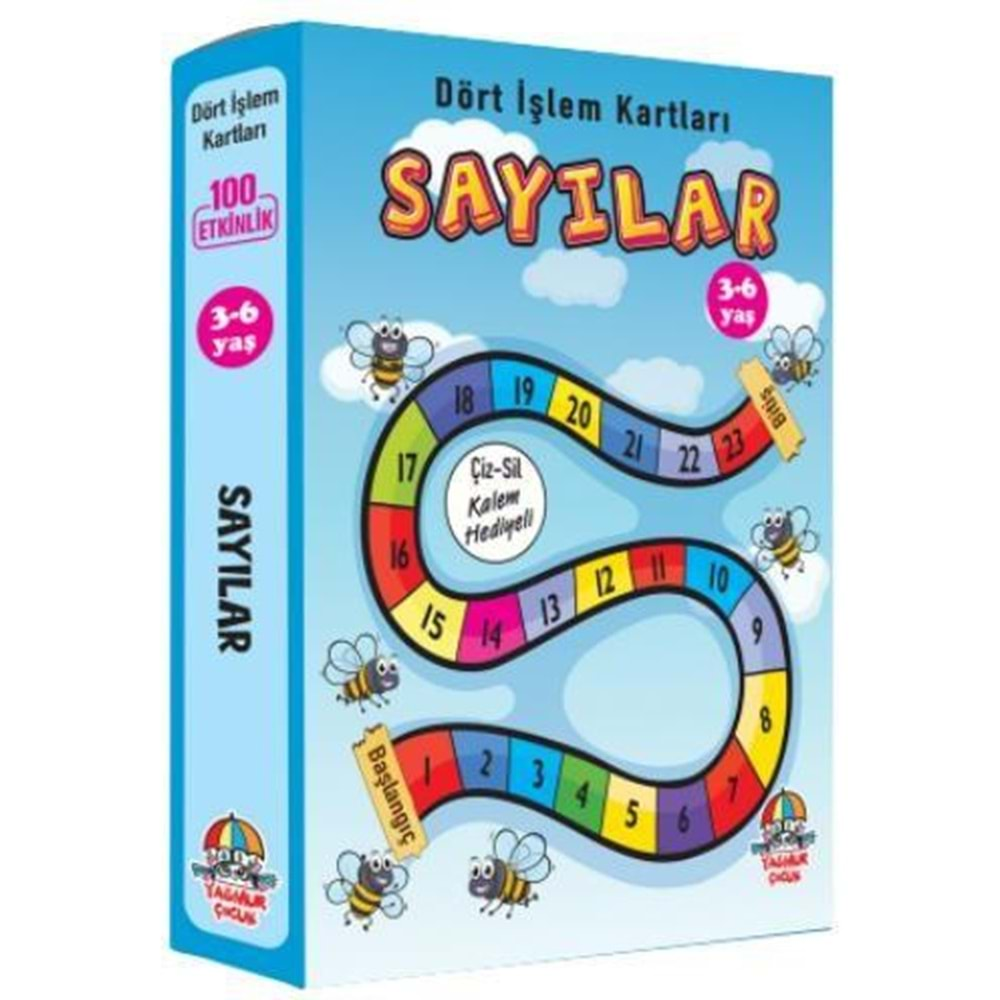 SAYILAR-DÖRT İŞLEM KARTLARI 3-6 YAŞ