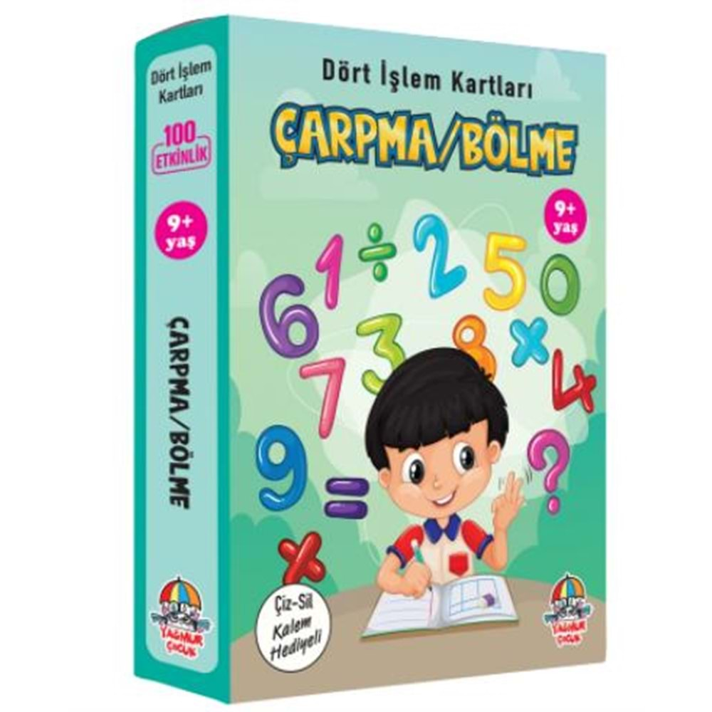 ÇARPMA BÖLME-DÖRT İŞLEM KARTLARI 9+YAŞ