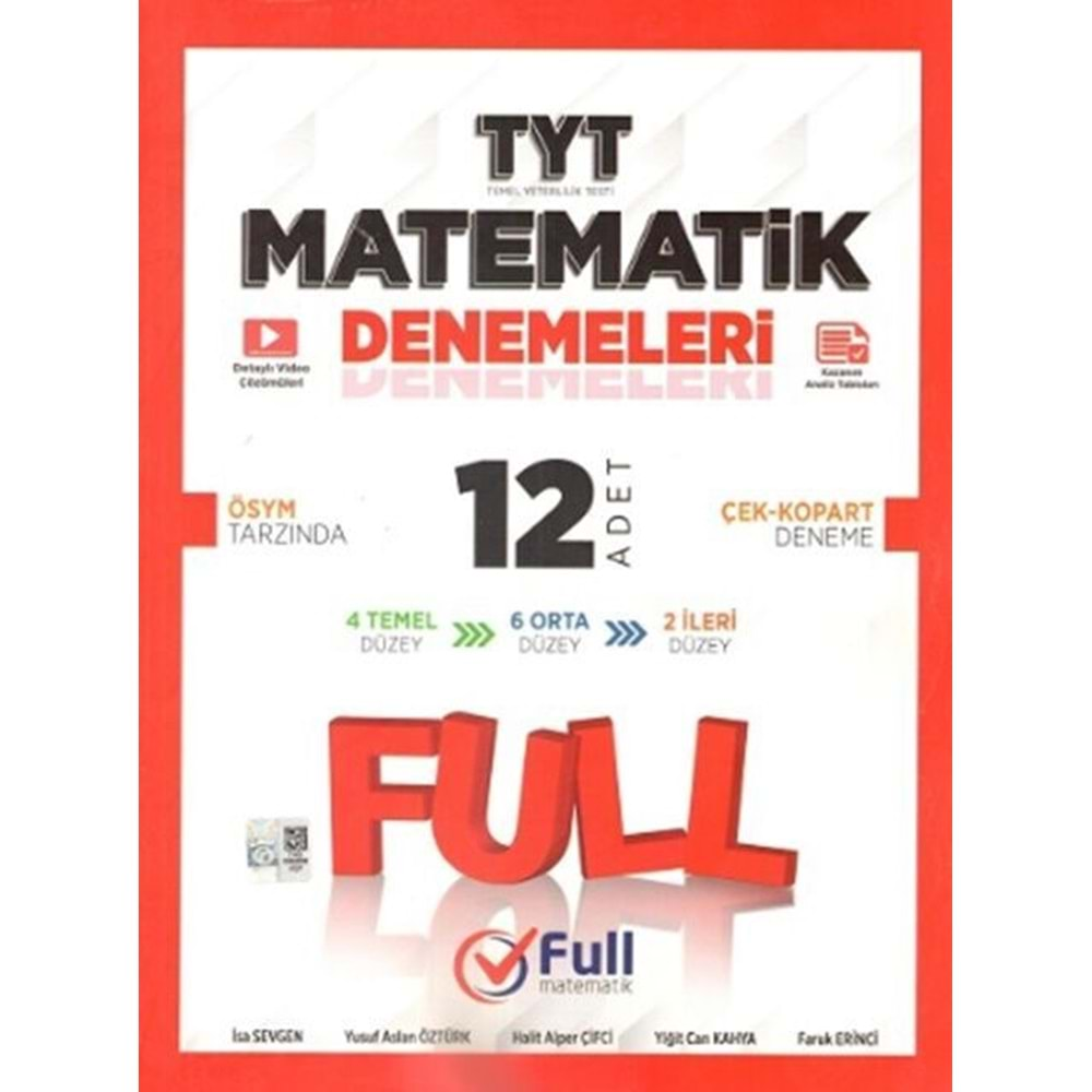 FULL TYT MATEMATİK 12*40 DENEMELERİ-2024