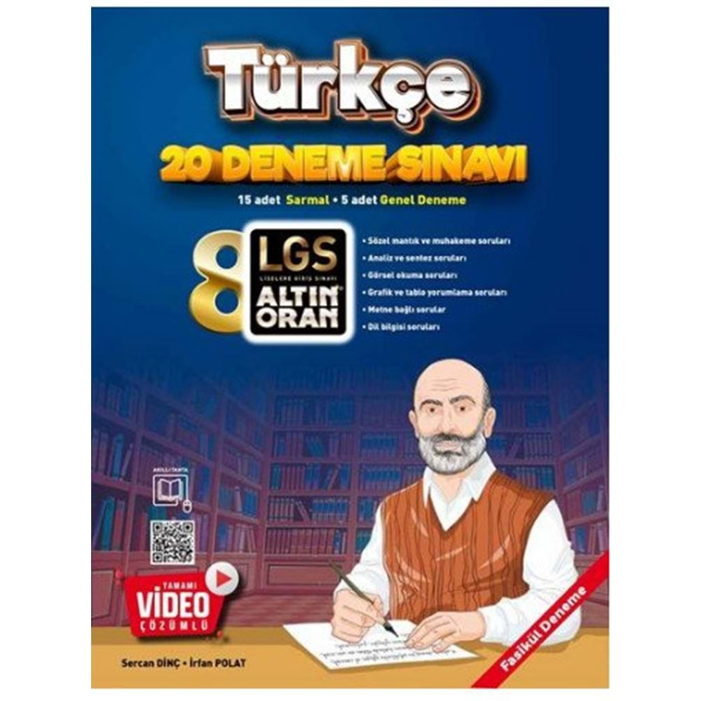 ALTIN ORAN 8.SINIF TÜRKÇE 20 DENEME SINAVI