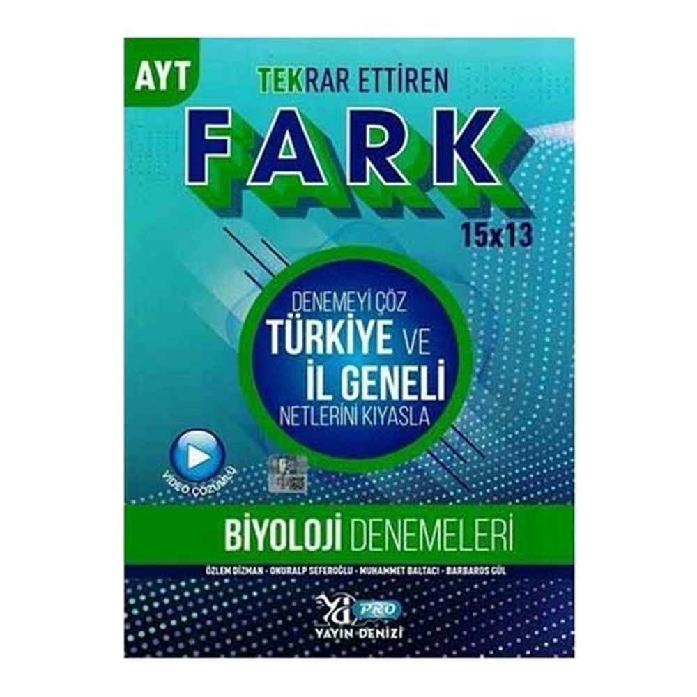 YAYIN DENİZİ AYT PRO FARK DENEME BİYOLOJİ - 2022