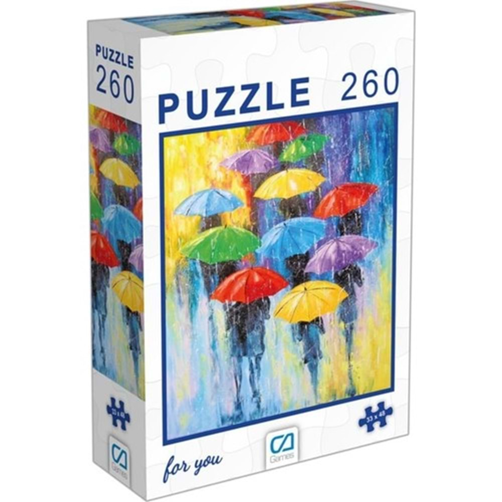 CA GAMES ŞEMSİYELER PUZZLE 260 PARÇA 48*33 CM-CA.6000