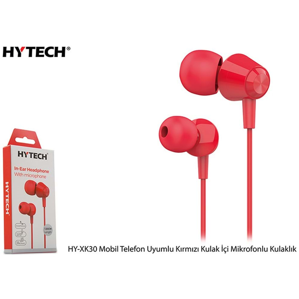 HYTECH HY-XK30 HANSFREE WİTC KIRMIZI KULAKLIK