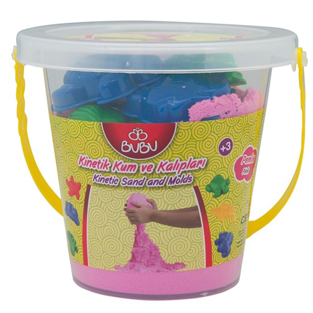 BU-BU KİNETİK KUM PEMBE RENK 500GR KOVA BUBU-KU0023