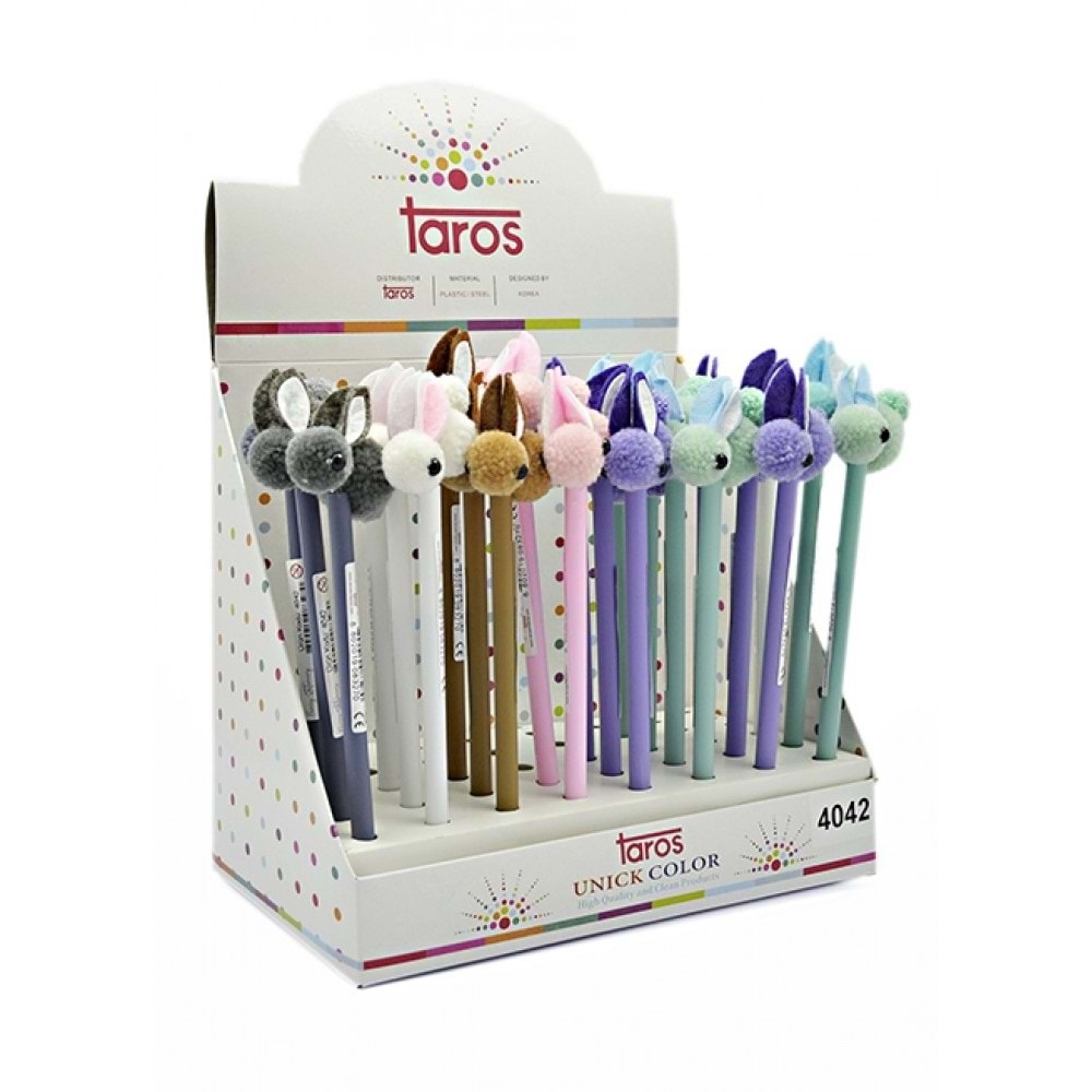 TAROS UNICK COLOR PELUŞ TAVŞAN BAŞLI KALEM-4042