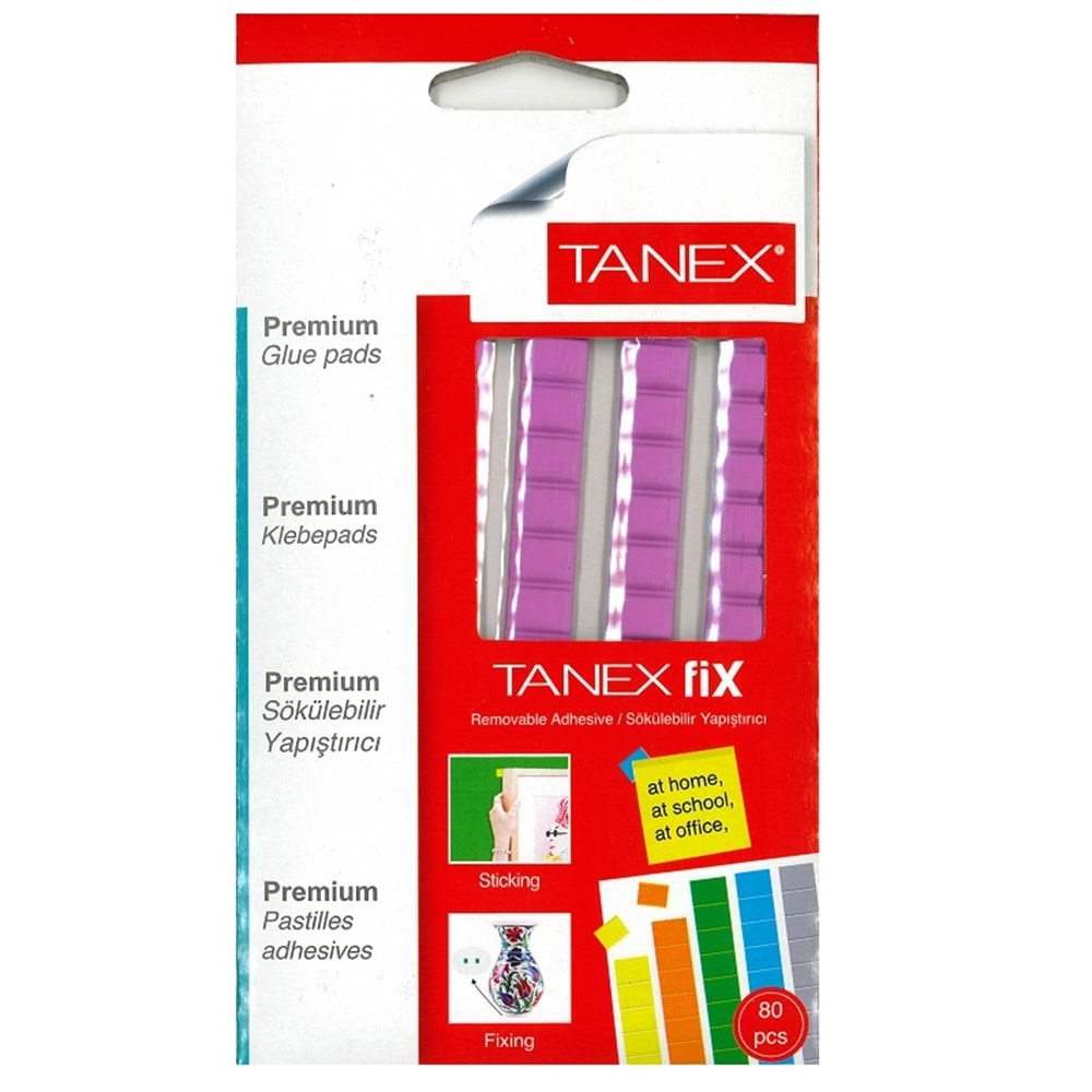 TANEX FIX YAPIŞTIRICI KARIŞIK ASORTİ FLO RENK 50 GR