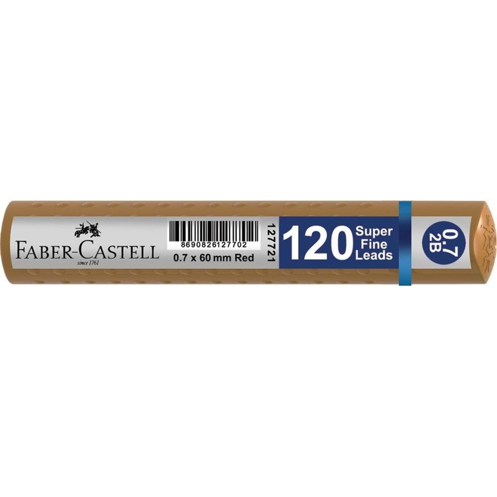 FABER CASTELL GRİP MİN 0.7 2B 60 MM 120 Lİ ALTIN