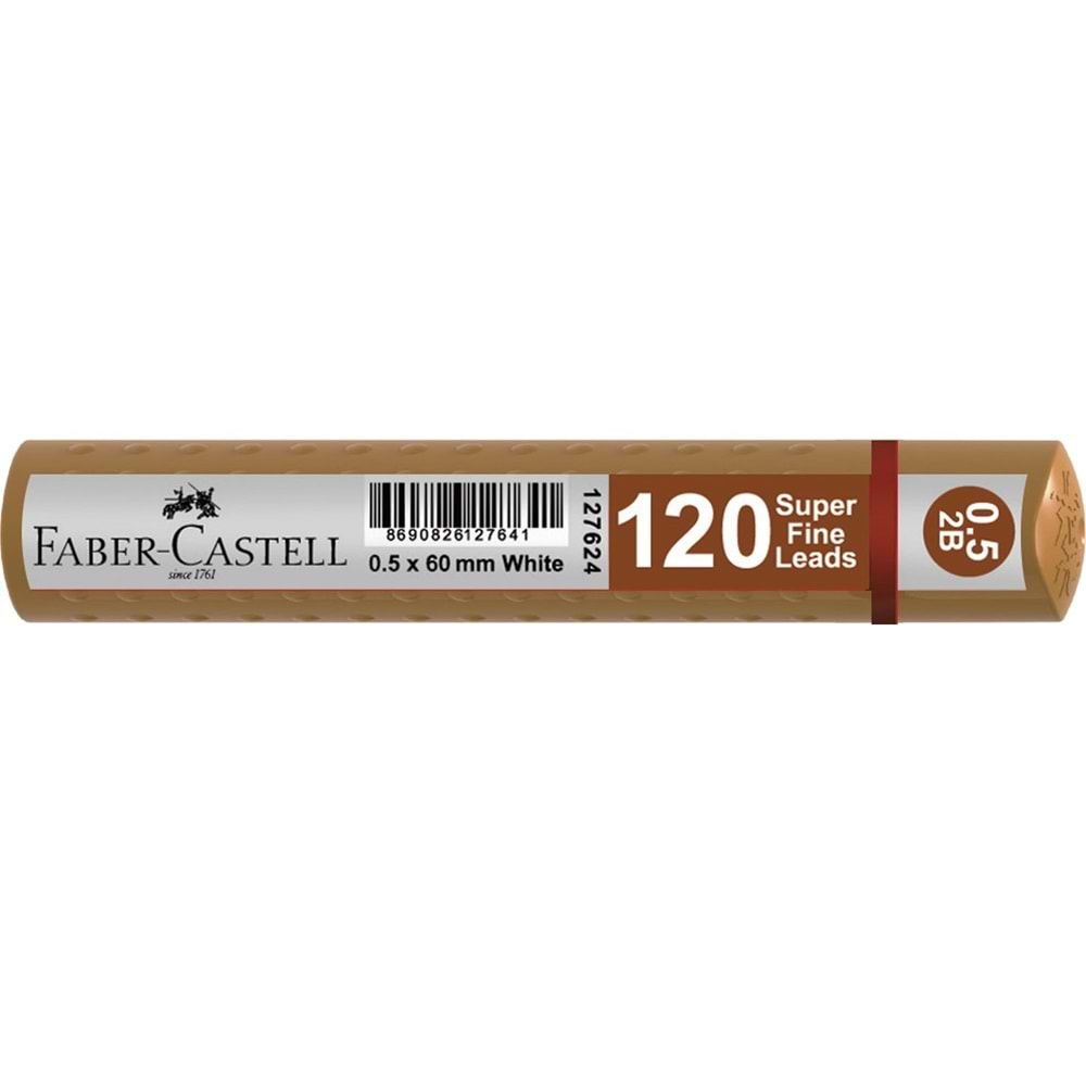 FABER CASTELL GRİP MİN 0.5 2B 60 MM 120 Lİ ALTIN