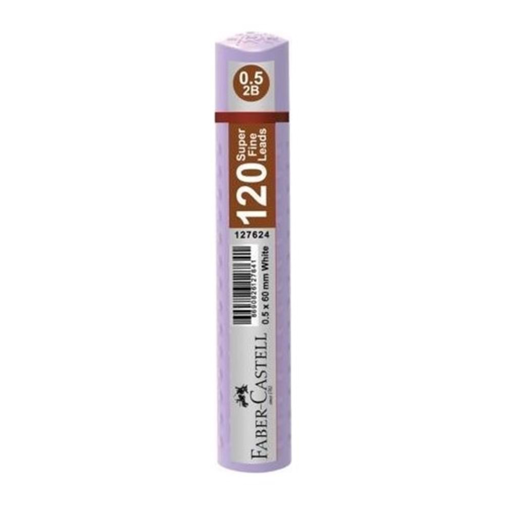 FABER CASTELL GRİP MİN 0.5 2B 60 MM 120 Lİ PASTEL MOR