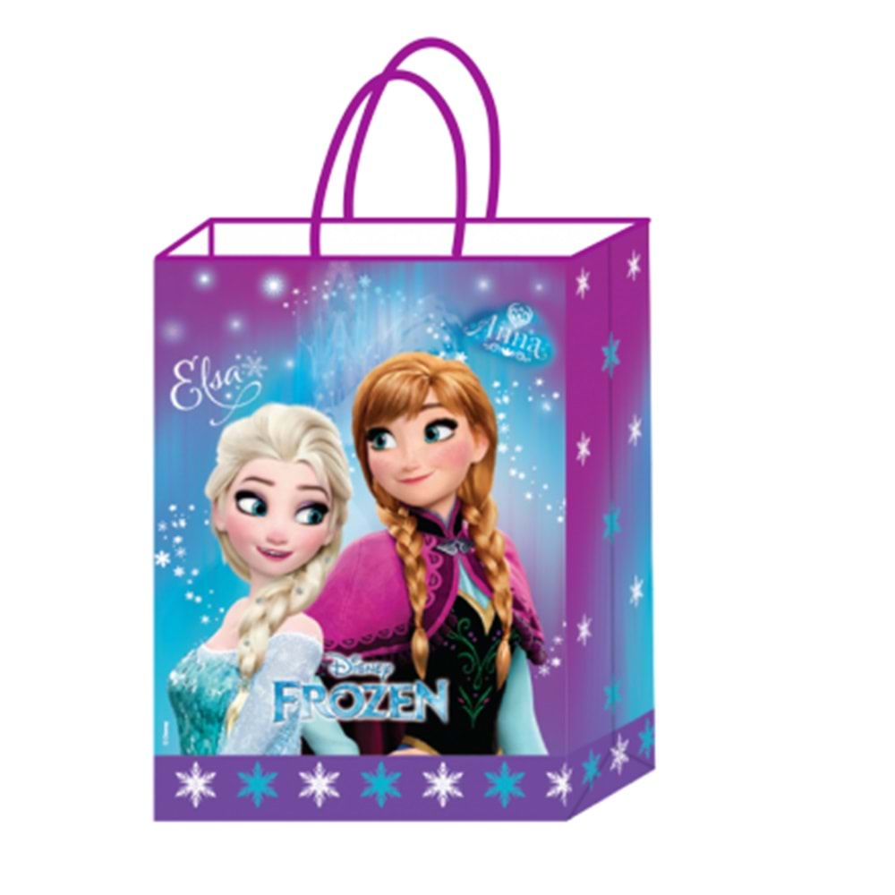 BALONEVİ FROZEN LİSANSLI KRAFT HEDİYE ÇANTASI 18*8*24 CM