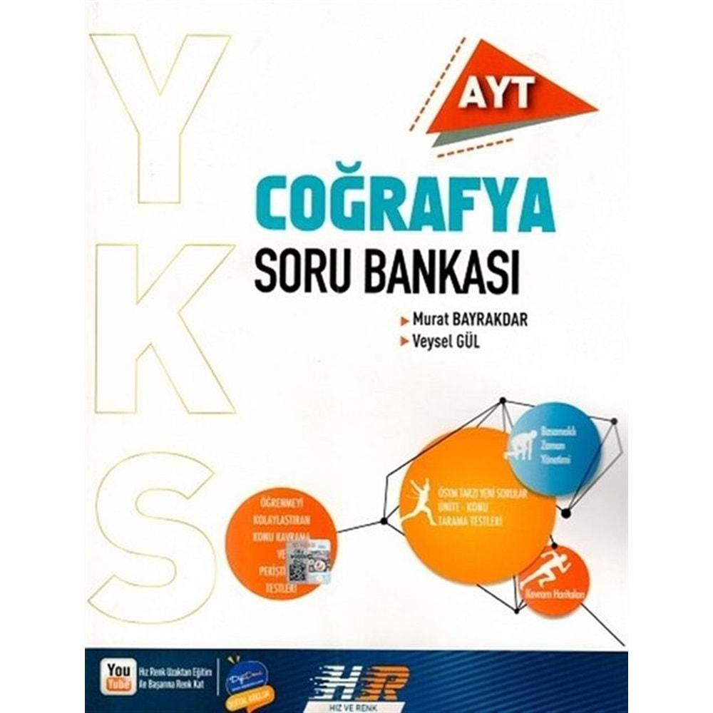 HIZ VE RENK AYT COĞRAFYA SORU BANKASI-2024