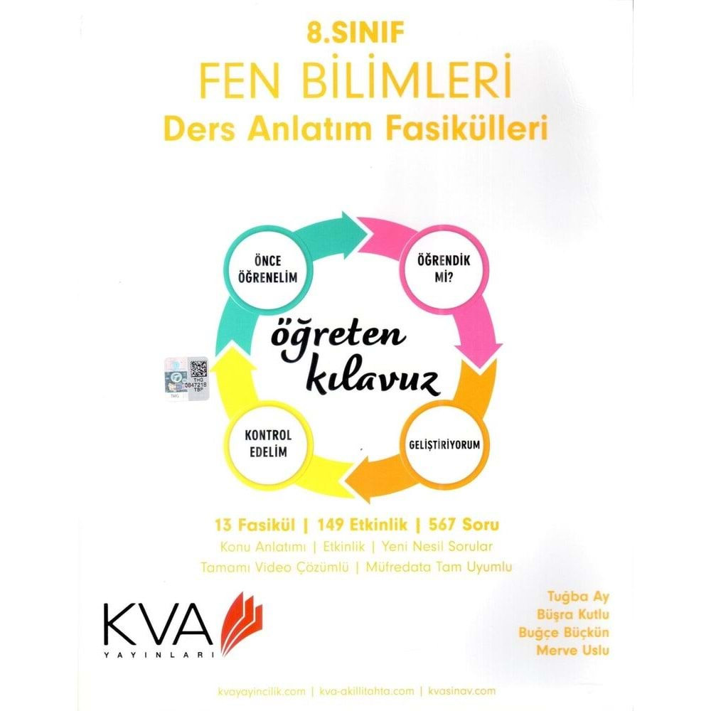 KORAY VAROL 8.SINIF FEN BİLİMLERİ DERS ANLATIM FASİKÜLLERİ