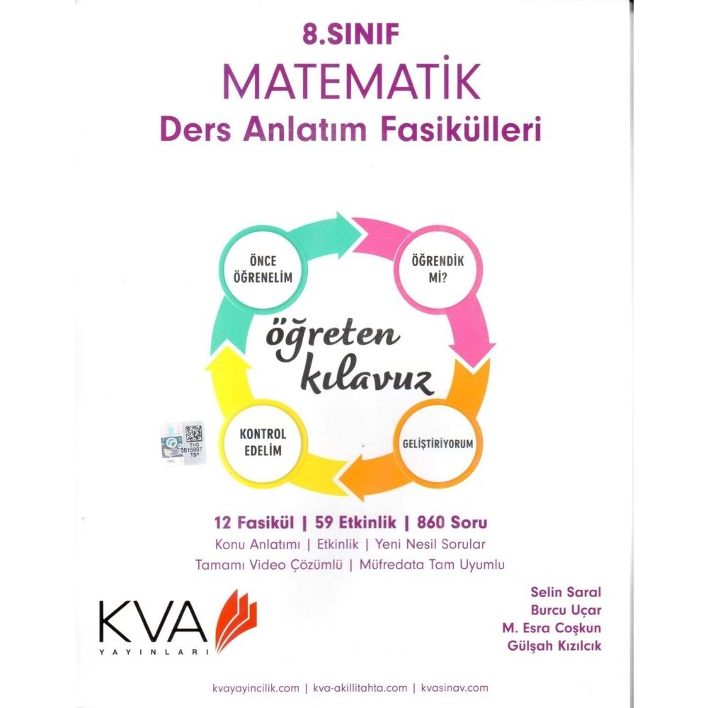 KORAY VAROL 8.SINIF MATEMATİK DERS ANLATIM FASİKÜLLERİ