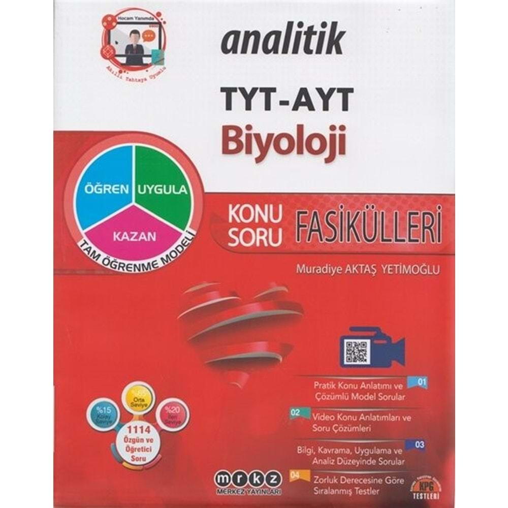 MERKEZ TYT-AYT BİYOLOJİ KONU-SORU FASİKÜLLERİ-2024