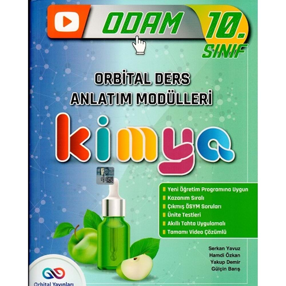 ORBİTAL 10.SINIF KİMYA DERS ANLATIM MODÜLLERİ-2025