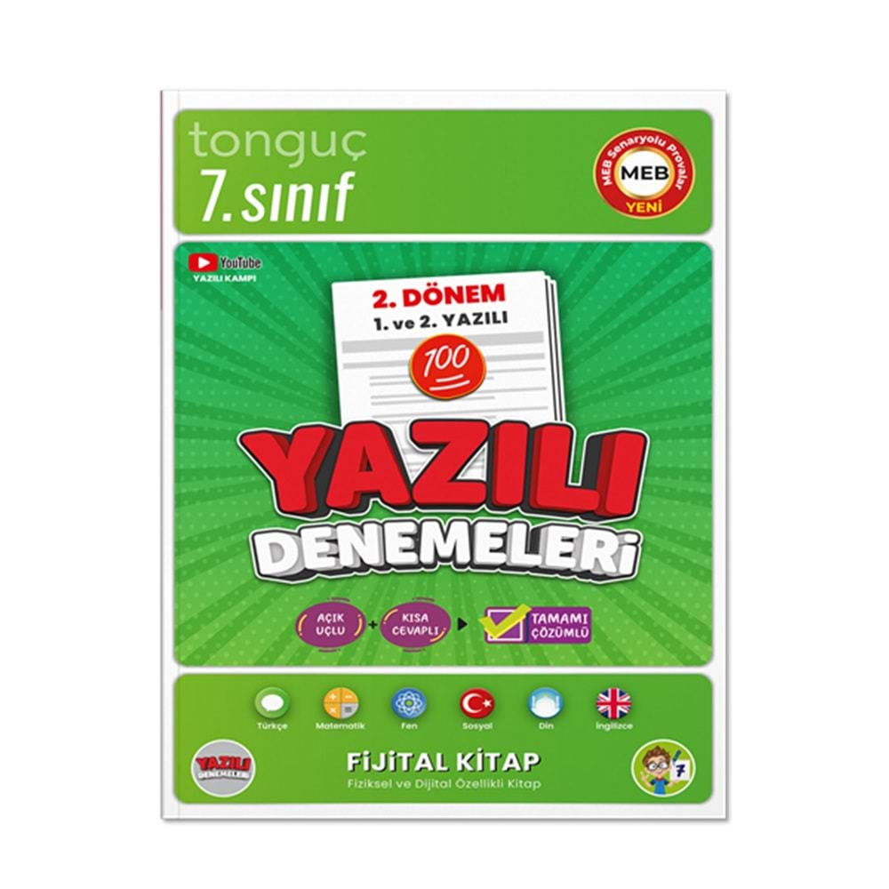 TONGUÇ 7.SINIF YAZILI DENEMELERİ 2.DÖNEM 1.VE 2.YAZILI