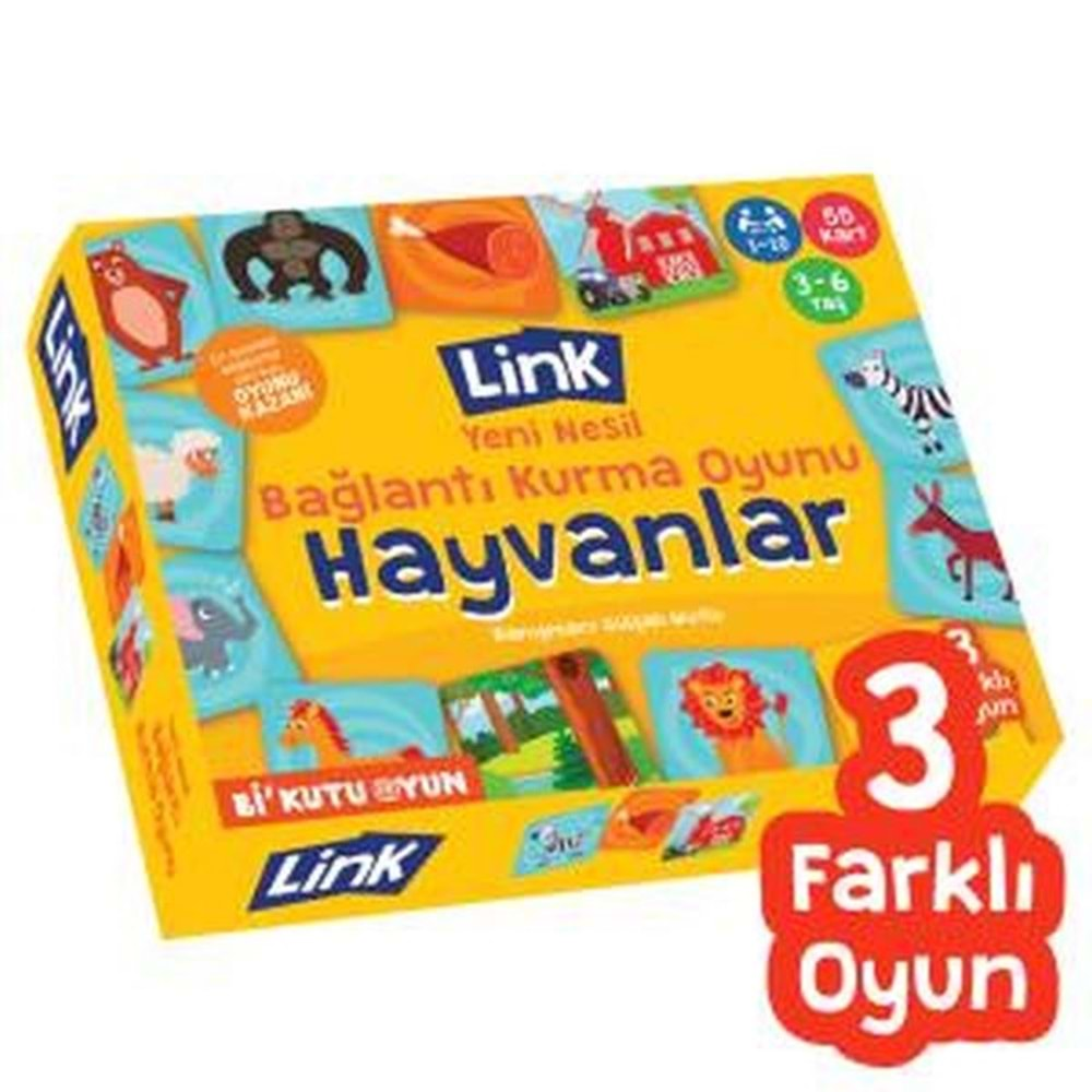 HAYVANLAR-LİNK YENİ NESİL BAĞLANTI KURMA OYUNU-Bİ KUTU OYUN