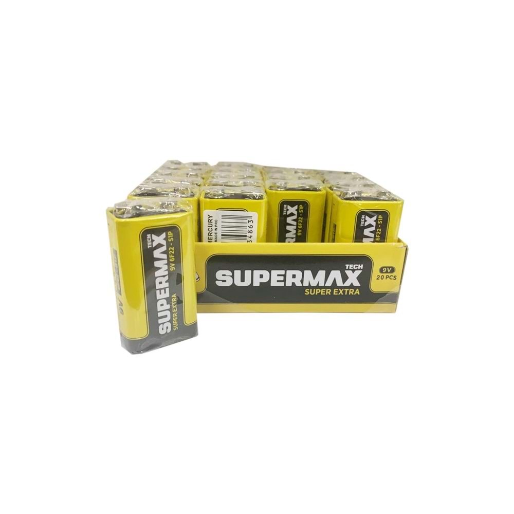 SUPERMAX 9 WOLT PİL