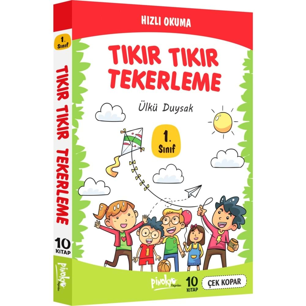 1.SINIF TIKIR TIKIR TEKERLEME (10 KİTAP TAKIM)-ÜLKÜ DUYSAK-PİNOKYO YAYINLARI