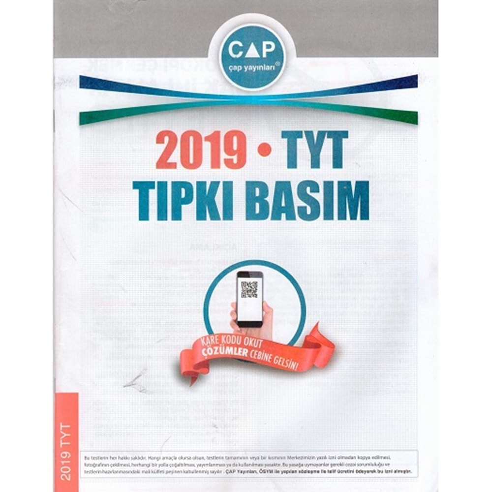 ÇAP TYT 2019 TIPKI BASIM DENEME SINAVI