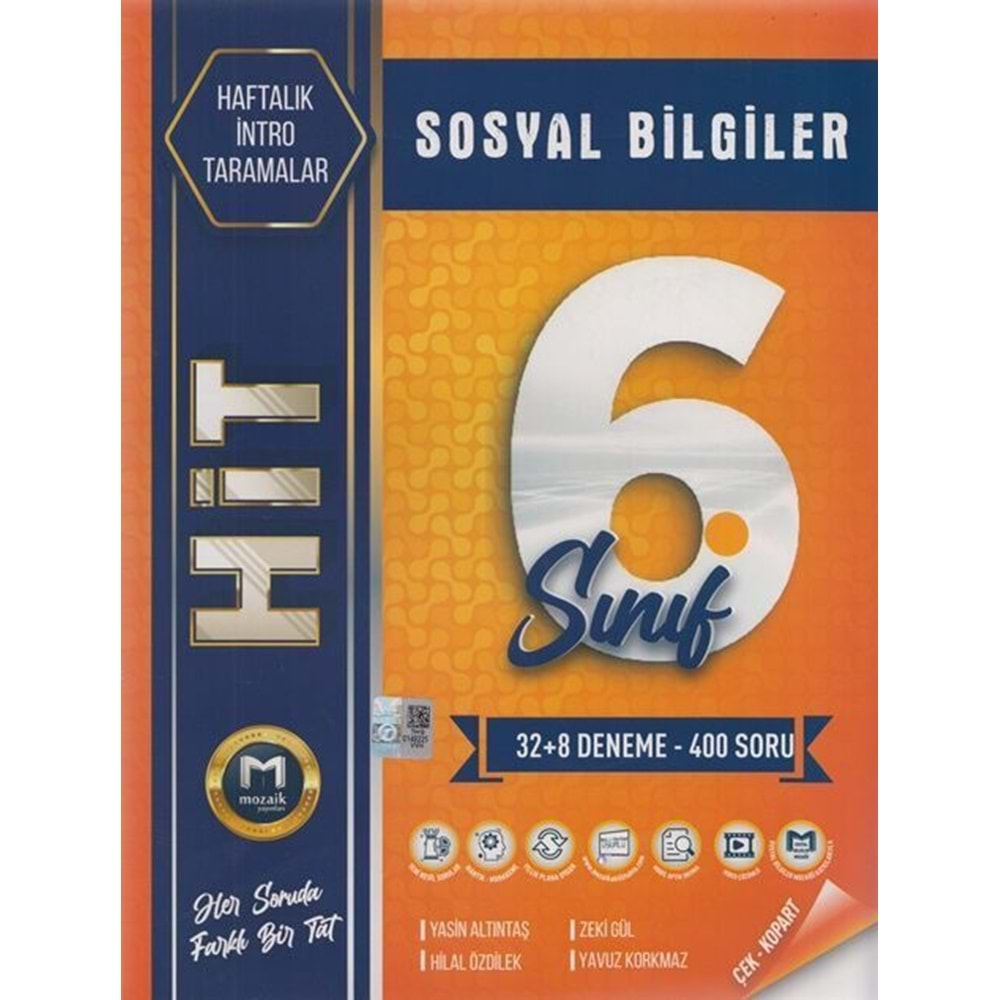 MOZAİK 6.SINIF SOSYAL BİLGİLER 40 DENEME-2025