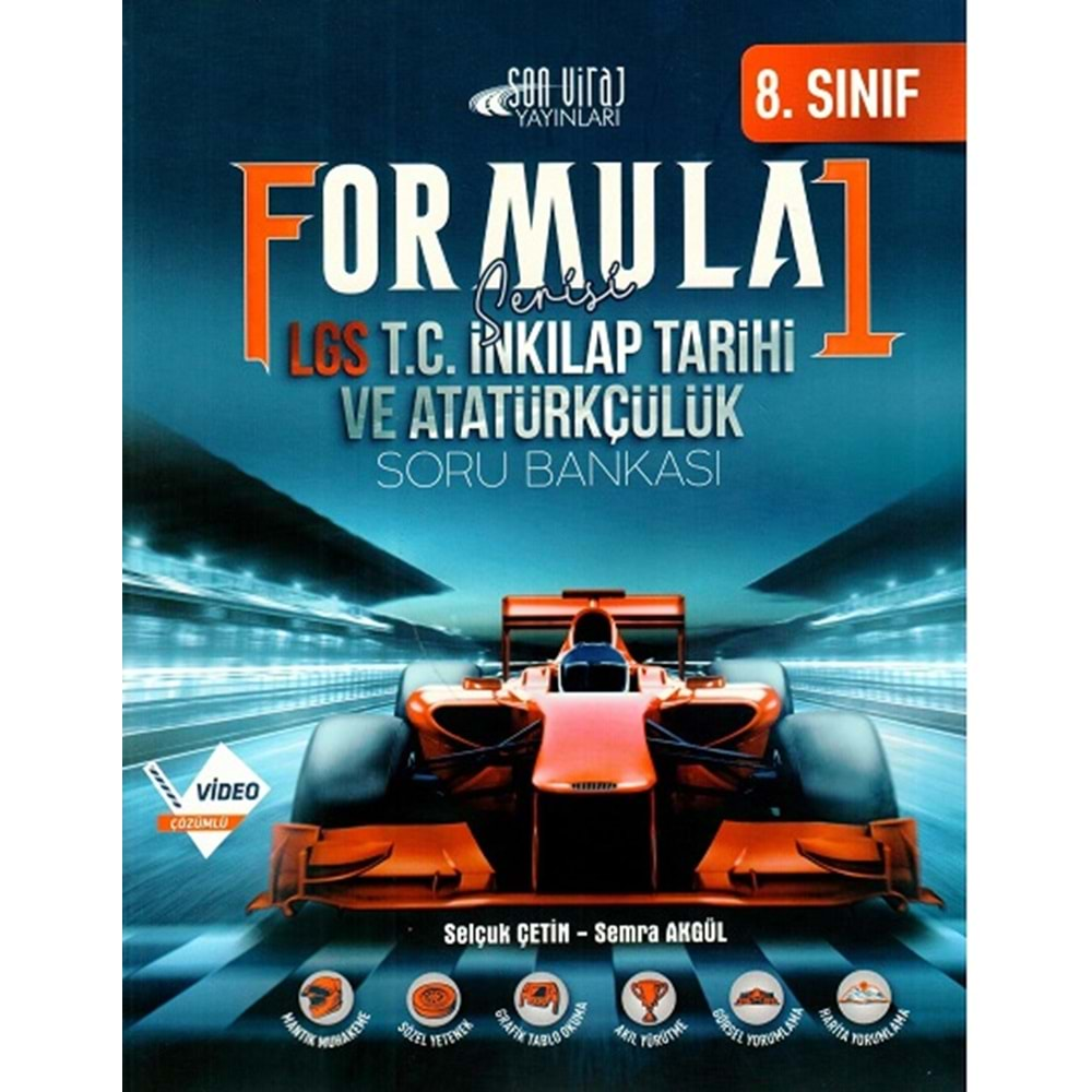 SON VİRAJ 8.SINIF LGS T.C. İNKILAP TARİHİ VE ATATÜRKÇÜLÜK FORMULA 1 SORU BANKASI