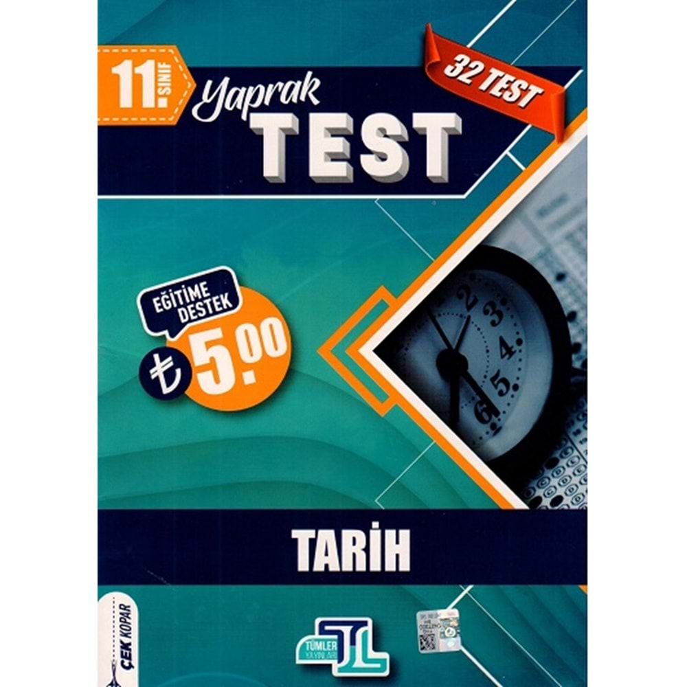 TÜMLER 11.SINIF YAPRAK TEST TARİH-2022